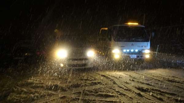 Ordu'da şiddetli kar yağışı hayatı olumsuz etkiledi 