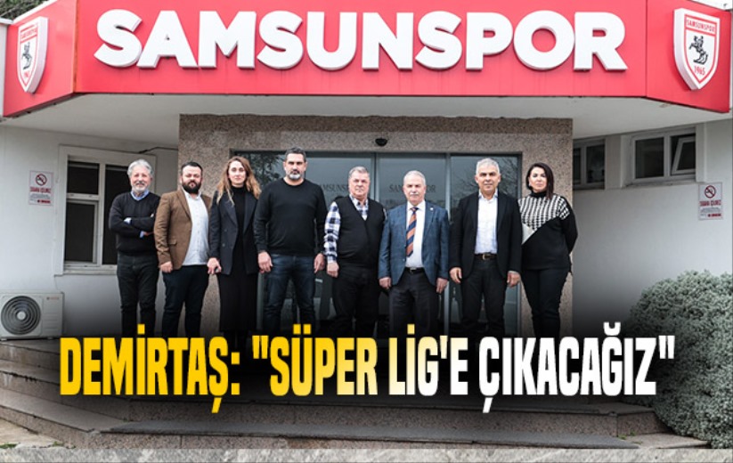 Demirtaş: 'Süper Lig'e çıkacağız' - Samsun haber