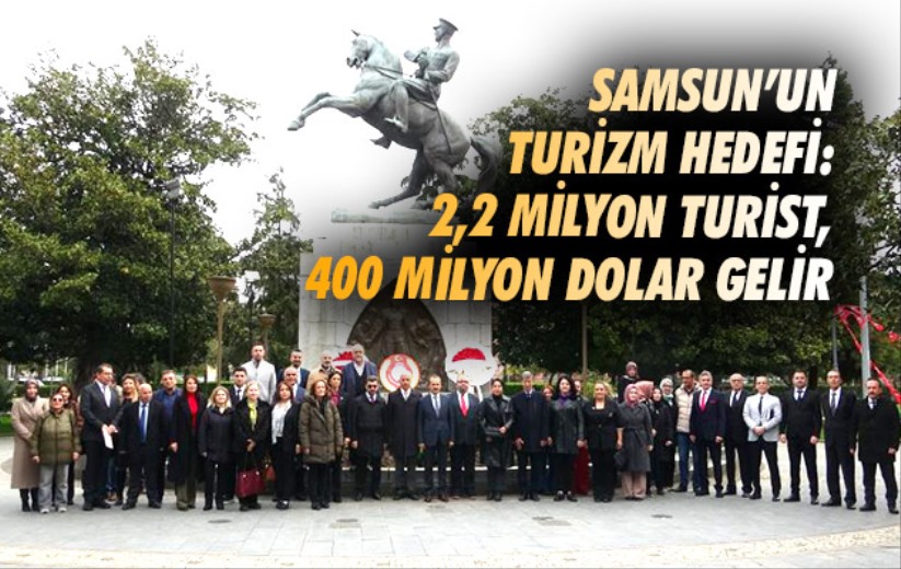Samsun'un turizm hedefi: 2,2 milyon turist, 400 milyon dolar gelir