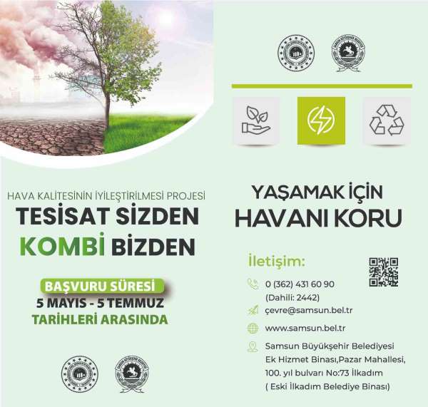 Tesisat vatandaştan, kombi belediyeden