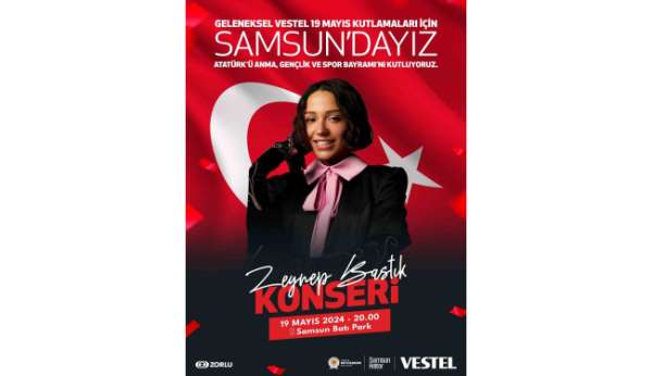 Zeynep Bastık, 19 Mayıs Gençlik Festivali'nde sahne alacak