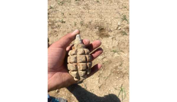 Ankara'da 104 yıllık patlamamış el bombası bulundu