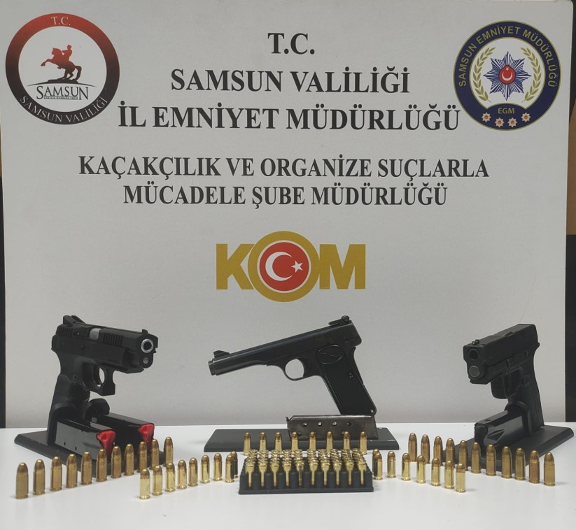 Samsun'da Ruhsatsız Silah Operasyonu: 1 Gözaltı