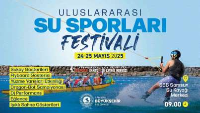 Samsun'da Uluslararası Su Sporları Festivali yapılacak