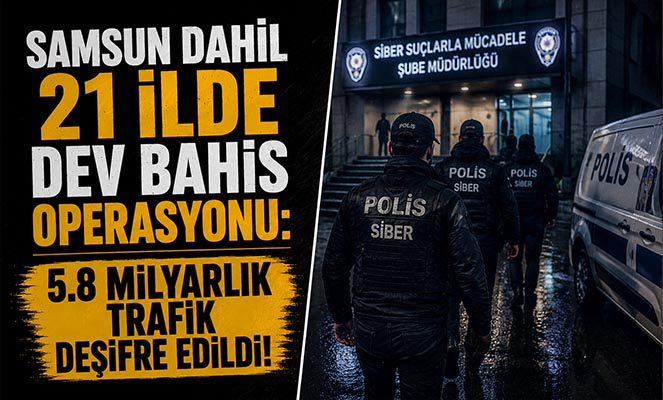 İnternet siteleri üzerinden yasa dışı bahis oynatan 61 şüpheli yakalandı