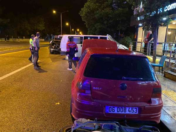 Çubuk'ta trafik kazası: 3 yaralı
