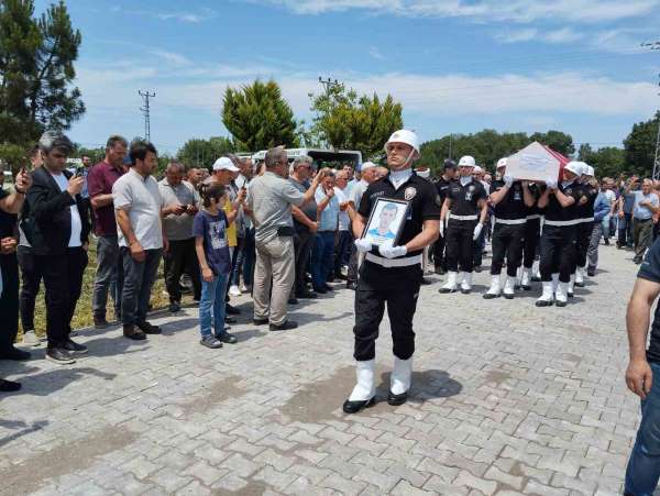 Kazada ölen polis memuru Canbul'a son görev