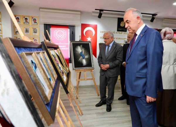Şehit yakınları ve gazilerden el sanatları sergisi