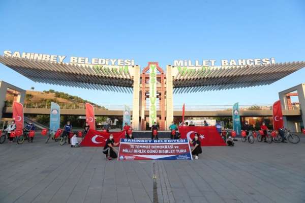Şahinbey'de 15 Temmuz şehitleri anısına bisiklet turu 