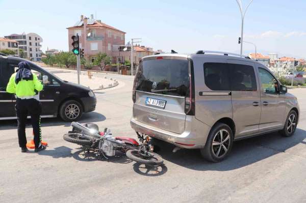 Karaman'da motosiklet kazası: 1 yaralı
