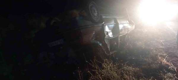 Tokat'ta otomobil takla attı: 1 yaralı