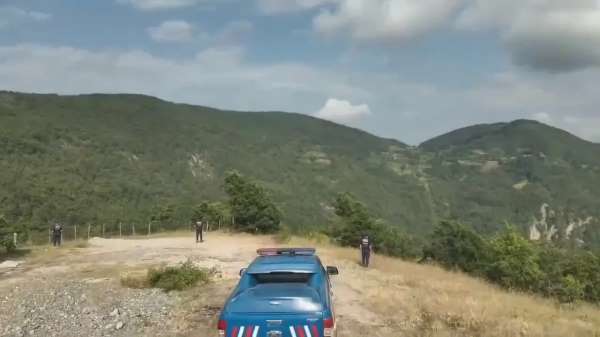 Dikmen'de orman yangınlarına karşı havadan ve karadan denetim