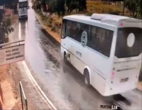 Muğla'da 8 kişinin yaralandığı kazanın görüntüleri ortaya çıktı