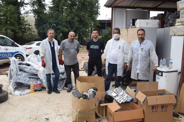 Çalıntı araçları parçalayıp satan kişiler yakalandı