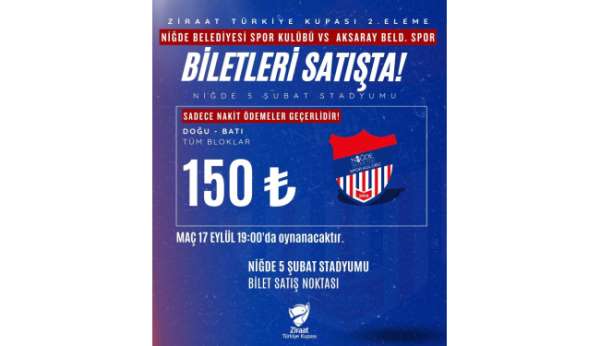 Niğde'de Ziraat Türkiye Kupası heyecanı