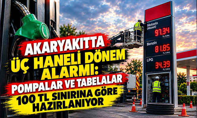 Akaryakıtta Üç Haneli Dönem Alarmı: Pompalar ve Tabelalar 100 TL Sınırına Hazırlanıyor