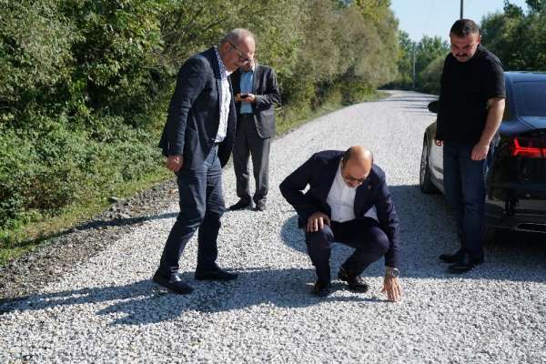 Terme'de Kargucak yolu tamam 