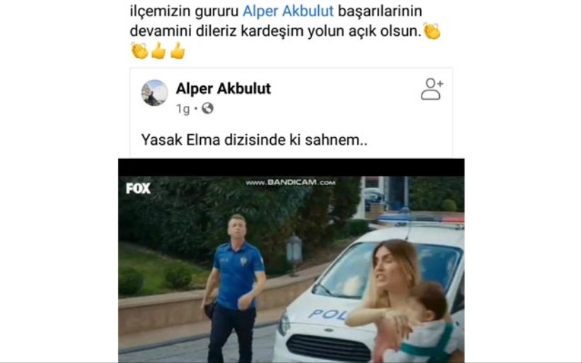 Samsunlu oyuncu Yasak Elma dizisinde rol aldı