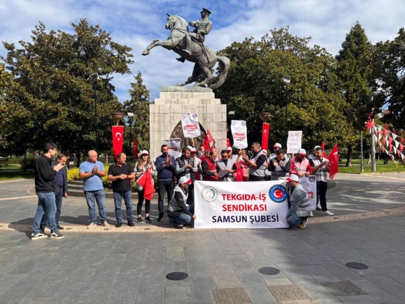 İstanbul'da işten çıkarılan işçilere Samsun'dan destek