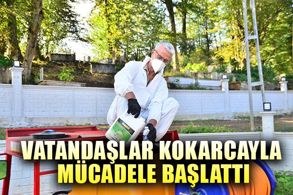 Vatandaşlar kokarcayla mücadele başlattı, 550 ev ilaçlandı