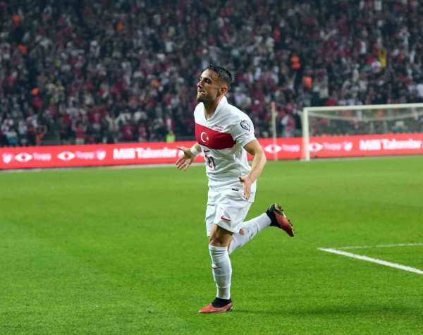 Yunus Akgün, milli formayla 3. gol sevincini yaşadı