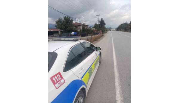 Bolu'da yenilenen yolda artan kazalar sonrası radarlı hız denetimi başlatıldı