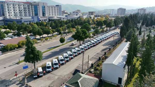 Samsun'da acılı günlerde kesintisiz destek: 29 araçla 7/24 hizmet