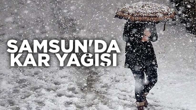 Samsun'da kar yağışı