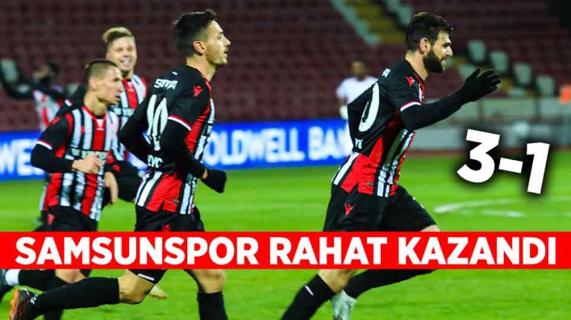 Samsunspor rahat kazandı 3-1