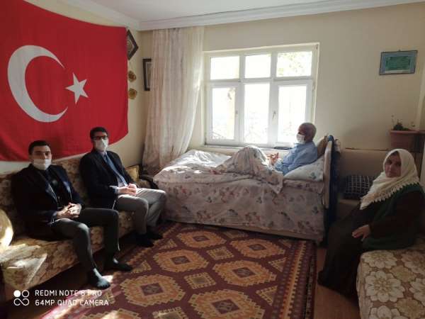 Şehit ailesinin evine kalorifer tesisatı yapıldı 