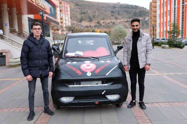 Gümüşhane Üniversitesi öğrencileri 120 kilometre hıza ulaşabilen elektrikli araç yaptı