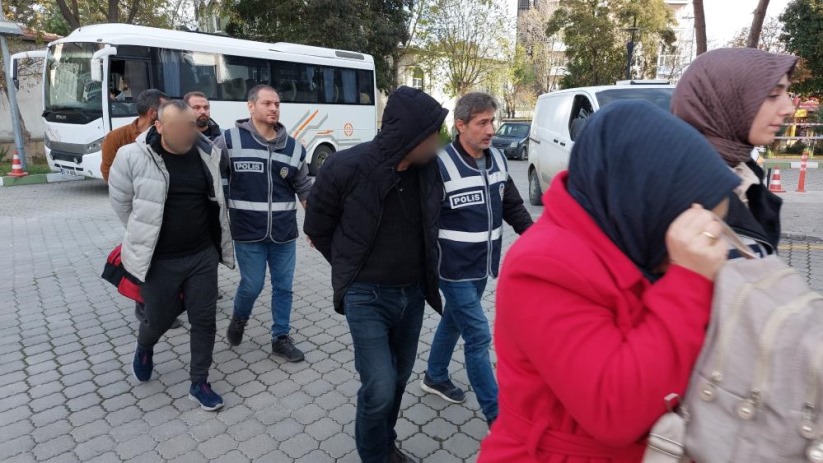 Samsun'da 53 kişiyi internet üzerinden dolandıran 11 şahıs adliyeye sevk edildi