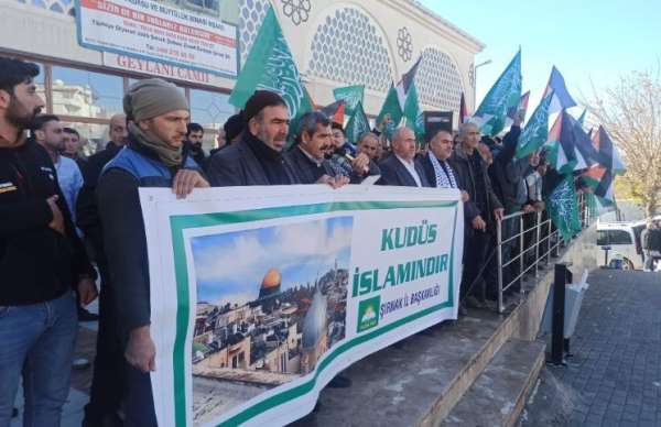 Şırnak'ta İsrail'in Gazze'deki saldırıları protesto edildi