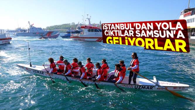 İstanbul'dan Samsun'a kürekle yolculuk
