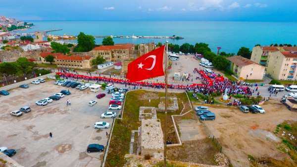 Sinop'ta 15 Temmuz Milli Birlik ve Beraberlik Yürüyüşü