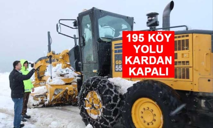 195 köy yolu kardan kapalı - Sinop haber