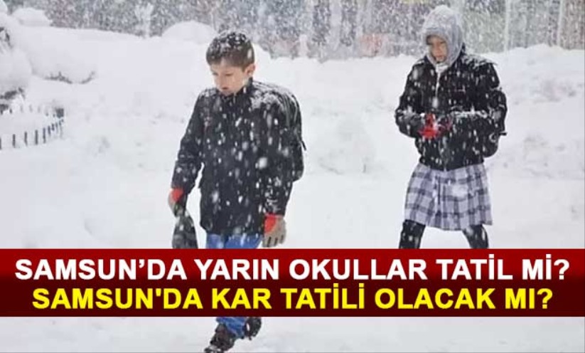 Samsun'da Yarın (17 Ocak) Okullar Tatil mi? Samsun'da Kar Tatili Olacak mı?