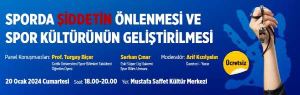 'Sporda şiddet nasıl önlenir?' konusu Ataşehir'de tartışılacak