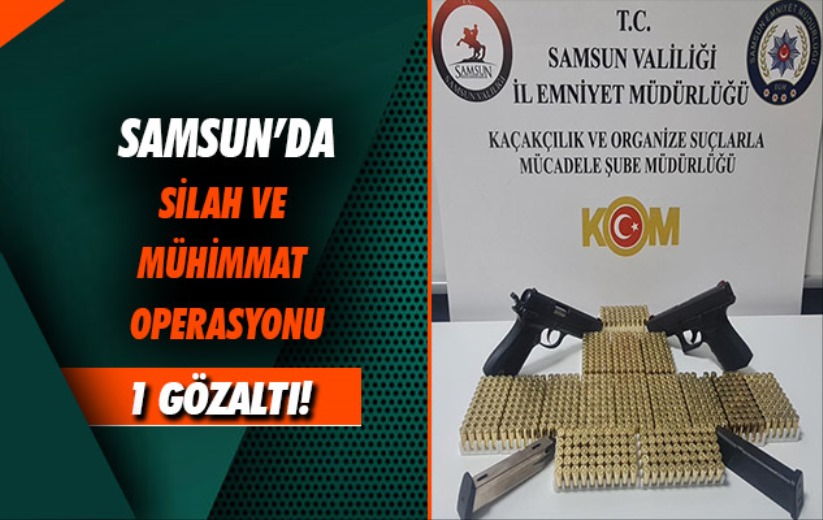 Samsun'da silah ve mühimmat operasyonu