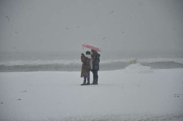 Ordu'da 'beyaz örtü' mutluluk getirdi 
