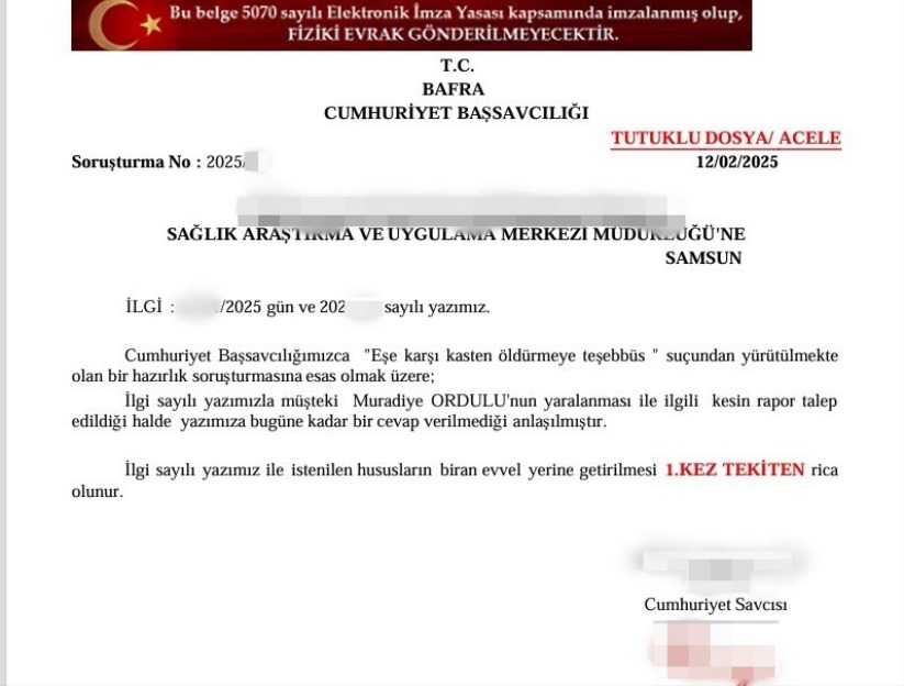 Samsun'da kocası tarafından 5 yerinden bıçaklanan kadın konuştu