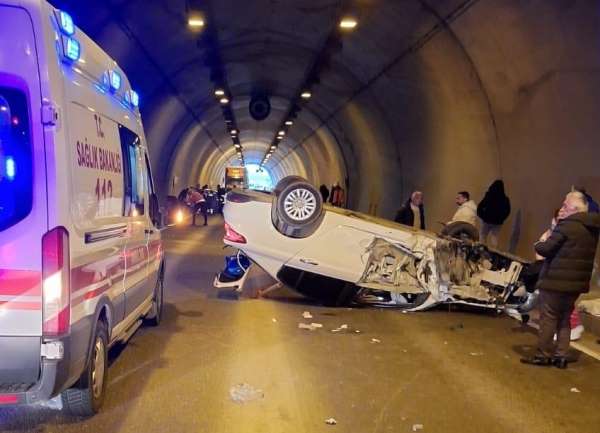 Ordu'da tünelde kaza: 7 yaralı