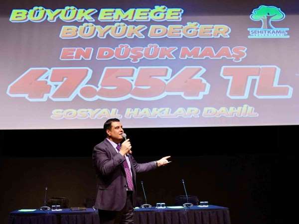 Şehitkamil'de maaşlara rekor zam