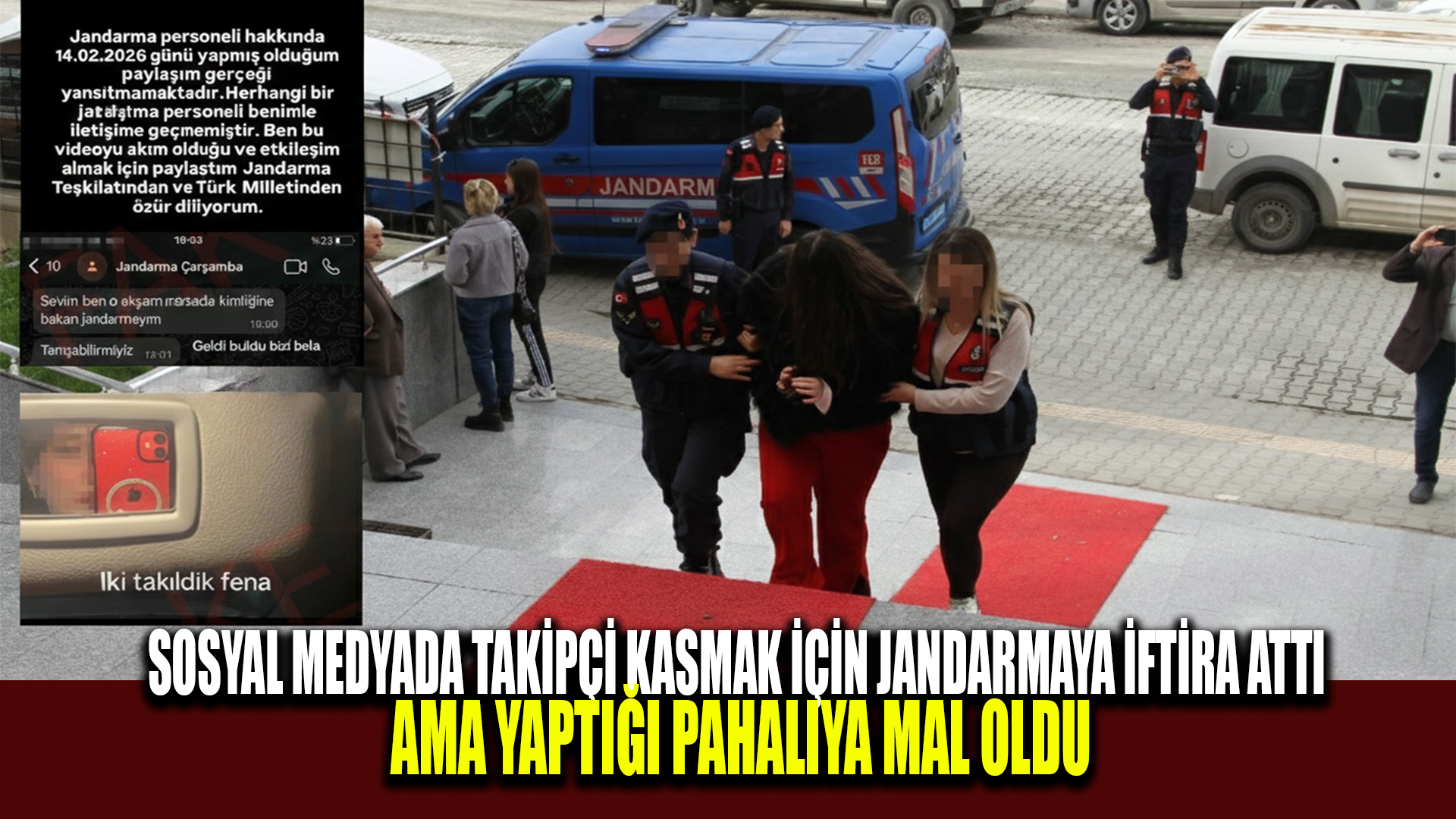 Çarşamba'da asılsız paylaşıma gözaltı