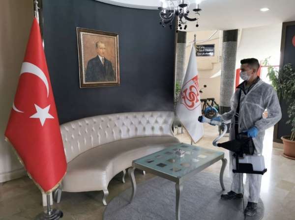 Sivasspor'da tesisler dezenfekte edildi 