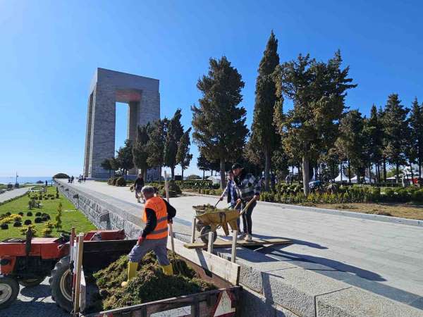 Şehitler Abidesi'nde 18 Mart tören hazırlıkları devam ediyor