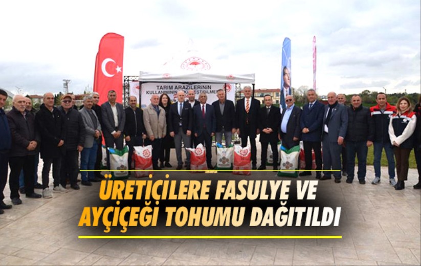Samsun'da üreticilere fasulye ve ayçiçeği tohumu dağıtıldı