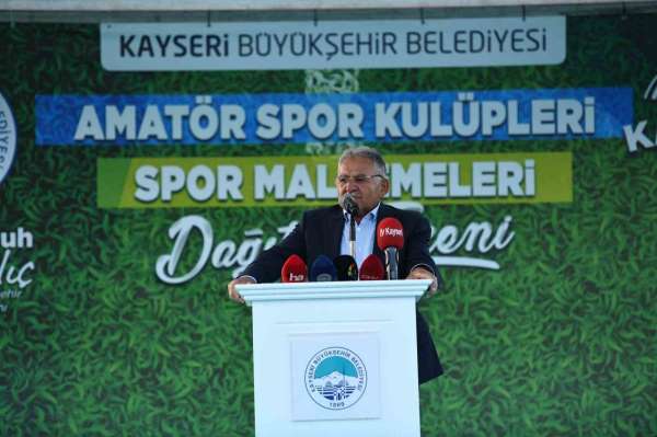Büyükkılıç'tan amatör spor kulüplerine büyük destek