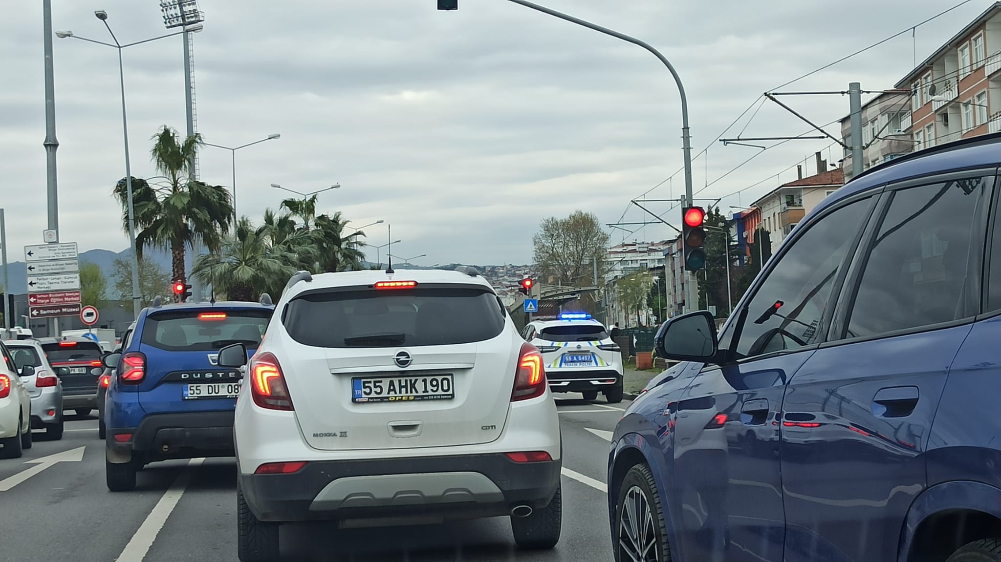 Samsunlulara trafik şoku