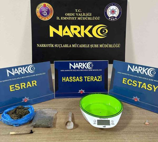 Ordu'da uyuşturucu operasyonlarında 1 tutuklama